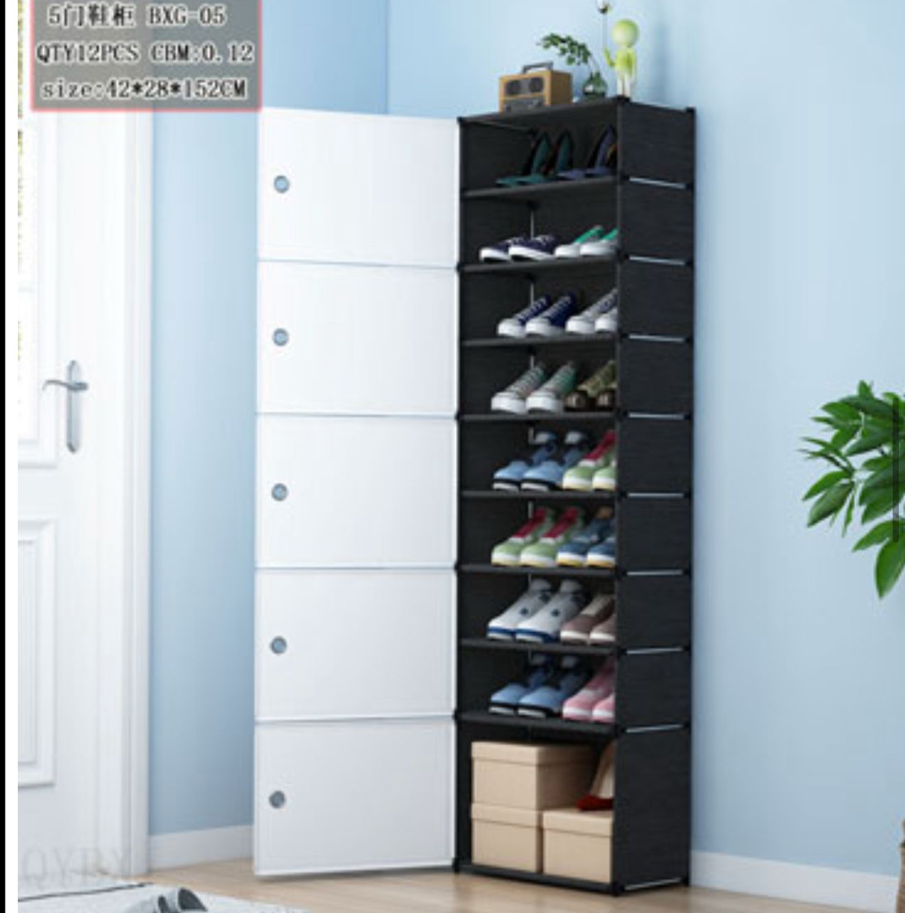 armario con puerta tapa   9 niveles